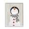 Stupell Industries Happy Smile Winter Snowman Framed Giclee Art